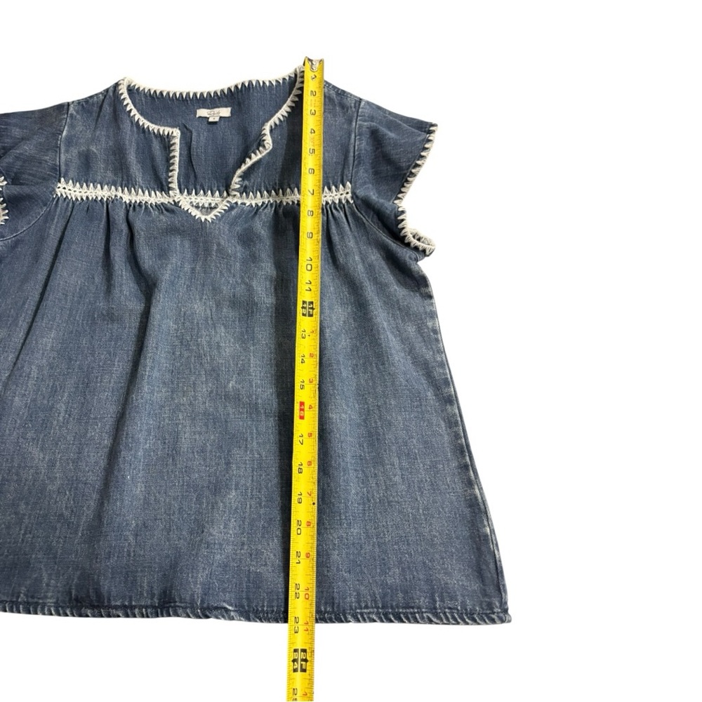 Rails Tafia Denim Stitched Top - Picture 7 of 7